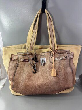 V°73 Beige Cloth Tote Bag